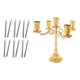 thumbnail image 1 of Candelabro Europeo De 5 Brazos Candelabro Y 6 Piezas De Espiral Espiral Vela Cónica, 1 of 9