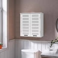 thumbnail image 6 of Wall-Mounted Bathroom Cabinet with Double Vented Doors, Compact Storage Organizer for Toiletries, White Finish - Miami Collection, 6 of 10