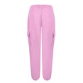 thumbnail image 7 of Women's Athletic Pants Solid Color Pocket Corset High-Waisted Sweatpants Long Pants Woman Sweatpants, 7 of 7