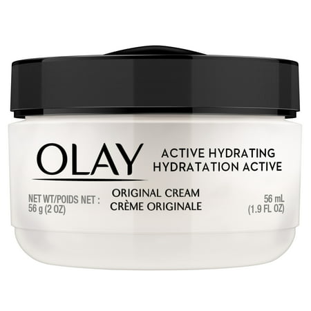 Olay Active Hydrating Cream Face Moisturizer, 1.9 fl (Best Face Cream For Dry Skin And Wrinkles)