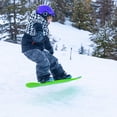 thumbnail image 6 of Lucky Bums 95cm Youth Kids Plastic Snowboard with Adjustable Bindings, Green, 6 of 6