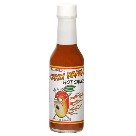 Pack of 12, Branfords Originals Crazy Mango Hot Sauce, 5 fl oz