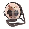 thumbnail image 2 of Lsque Cute Mouse In Glasses Pattern Shoulder Bag – Microfiber Leather Crossbody with Detachable Strap & Handle Ring, Waterproof & Durable, Elegant Everyday Carry, 2 of 5