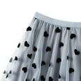 thumbnail image 4 of OAVQHLG3B Fashion Womens Tulle Tutu Skirts Long Vintage Love Heart Printed High Waist Mesh Pleated A-Line Flowy Swing Skirt, 4 of 6