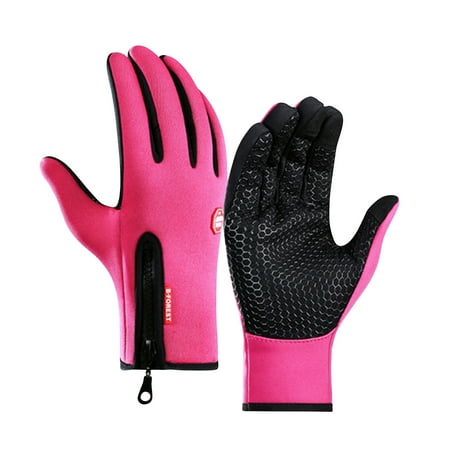 

Outdoor Sports Autumn And Winter Non-slip Men And Women Plus Velvet Warm Ski Riding Windproof Gloves