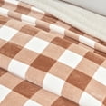 thumbnail image 6 of Great Bay Home Cozy Plush / Sherpa Reversible Throw Blanket, Twin, Terracotta Buffalo Check, 6 of 6