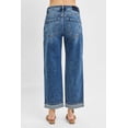 thumbnail image 2 of Risen Jeans - High Rise Ankle Barrel Jeans with Turn-Up Cuffed Hem (26" Inseam) - PG21003, 2 of 10