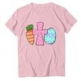thumbnail image 4 of USSUMA Womens Plus Tops and T-Shirts Cute Summer Tops for Women, Easter Shirts for Women Short Sleeve Tunic Top Round Neck Oversized Shirt Graphic Tee Tshirt 2022 Beach, 4 of 5