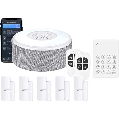 Home Alarm System 8 Pieces-Kit (2nd Gen) Bundle with Keypad