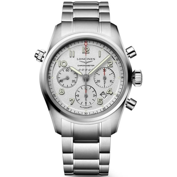 Longines Spirit Chronograph 42mm Silver Dial Steel Men's Watch L3.820.4.73.6