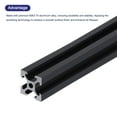 thumbnail image 4 of 4 Pcs 2020 V Slot Aluminum Extrusion 100mm(3.94 Inch) Black European Standard Anodized Linear Rail, 4 of 6