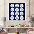 thumbnail image 2 of Designart 'Zodiac Diagram & Signs On Blue' Modern Framed Canvas Wall Art Print, 2 of 5