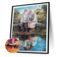 thumbnail image 2 of Cuadros Decorativos Kit de pintura de diamante 5D, bricolaje, pareja de ancianos, taladro cuadrado completo, decoración de pared, diamantes de imitación Ndcxsfigh Nuevos Originales, 2 of 9