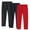 Red, variant on ZACPNCV 3PC Toddler Girls Leggings Pants Full Length Cotton Basic Leggings Stretchy Soft Leggings Tights Pants Green 3-4 Years