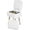 White, variant on Mteryoing Modern Upholstered Vanity Stool with Hidden Storage and Collapsible Backrest, Compact Sherpa Makeup Seat Ottoman for Bedroom Dressing Table, White/Pink