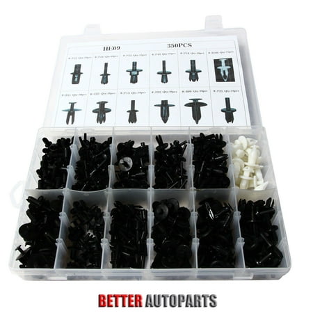 Car Retainer Clips & Plastic Fasteners Kit, 350pcs Auto Car Push Retainer Pin Rivet Trim Clip Panel Moulding Assortments Kit - Most Popular