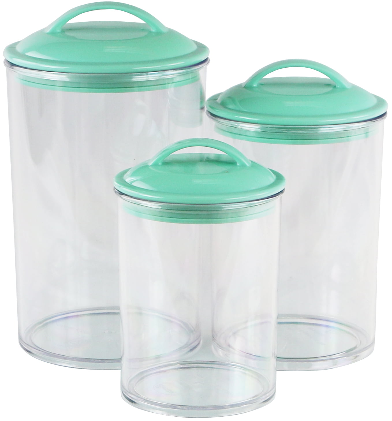 Calypso Basics, Acrylic Canister Set of 3, Seafoam