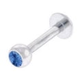 thumbnail image 6 of BodyJewelryOnline Labret Monroe Surgical Steel Lip Jewelry with CZ Gem 6 Colors Available Men Women, 6 of 6