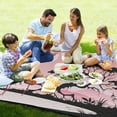 thumbnail image 4 of Coolnut Flamingo and Three Large Picnic & Outdoor Beach Blanket, Waterproof Foldable Sandproof 3-Layer Picnic Mat for Camping,Hiking,Travel,Park,Concerts,78"x78", 4 of 6