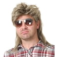 thumbnail image 3 of Shengyu Realistic Appearance Mens Wig For Punk Rock Disco Party Suitable For Various Occasions Wig Cover Red Brown 1Set, 3 of 6
