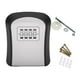 thumbnail image 1 of Caja de seguridad para llaves con cerradura y contraseña, resistente al agua y con tornillos. Gris, 1 of 9