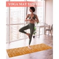 thumbnail image 2 of Weeping Flowers Yoga Towel for Hot Yoga Non Slip, Orange Spring Floral Botanical Art Aesthetics Yoga Mat Towel Absorbent Yoga Sweat Towels Microfiber Hot Yoga Blanket for Bikram Pilates 26"x74", 2 of 7