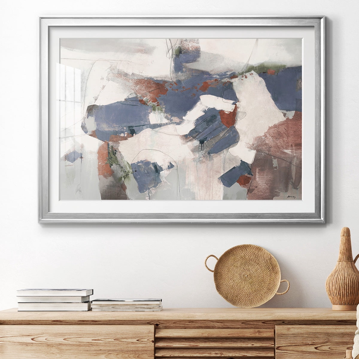 Coral Abstract Premium Framed Print - Ready to Hang