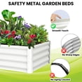 thumbnail image 4 of Raised garden bed, rectangular planter for plants, vegetables and flowers, rectangular galvanised metal raised garden bed., 4 of 8