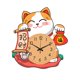 thumbnail image 2 of Reloj de pared decorativo con diseño de gato, sin tictac, para el hogar, el dormitorio y la sala de estar. S, 2 of 9