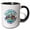 Black/White, variant on 3drose, Doha, the State of Qatar, Cityscape, Coordinates. Artsy Travel Gift, 11oz Magic Transforming Mug
