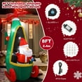 thumbnail image 3 of 8FT Christmas Inflatables Santa Claus Helicopter Outdoor Decorations, Christmas Decorations Outdoor with LED Lights, Christmas Blow Up Yard Decorations for Home Yard Garden Party, 3 of 6