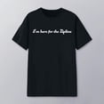 thumbnail image 2 of NinXxx Women's Graphic Print Crew Neck Soft Comfortable Daily Basic Top Black L, 2 of 4