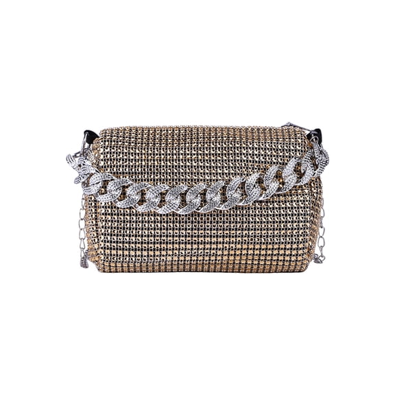 Women's Fashion Casual Shoulder Bag Handbag Messenger Purse Wallet PU Leather Adjustable Strap for Work Dating Shopping Travel Gift Silver Black Gold