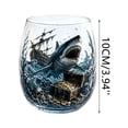 thumbnail image 2 of 3D Ocean Animal Artisan Glassware, Handcrafted Marine Animal Bar Glass, Novelty Ocean Drinking Glass for Cocktails Coastal Home Decor Gift for Ocean Lovers, 2 of 7