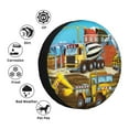 thumbnail image 5 of Easygdp Different Construction Site Vehicles Wheel Sun Guard, Spare Tire Cover,Universal Trailer Suv Truck Camper Travel,Easy To Install And Remove -15 Inch, 5 of 9