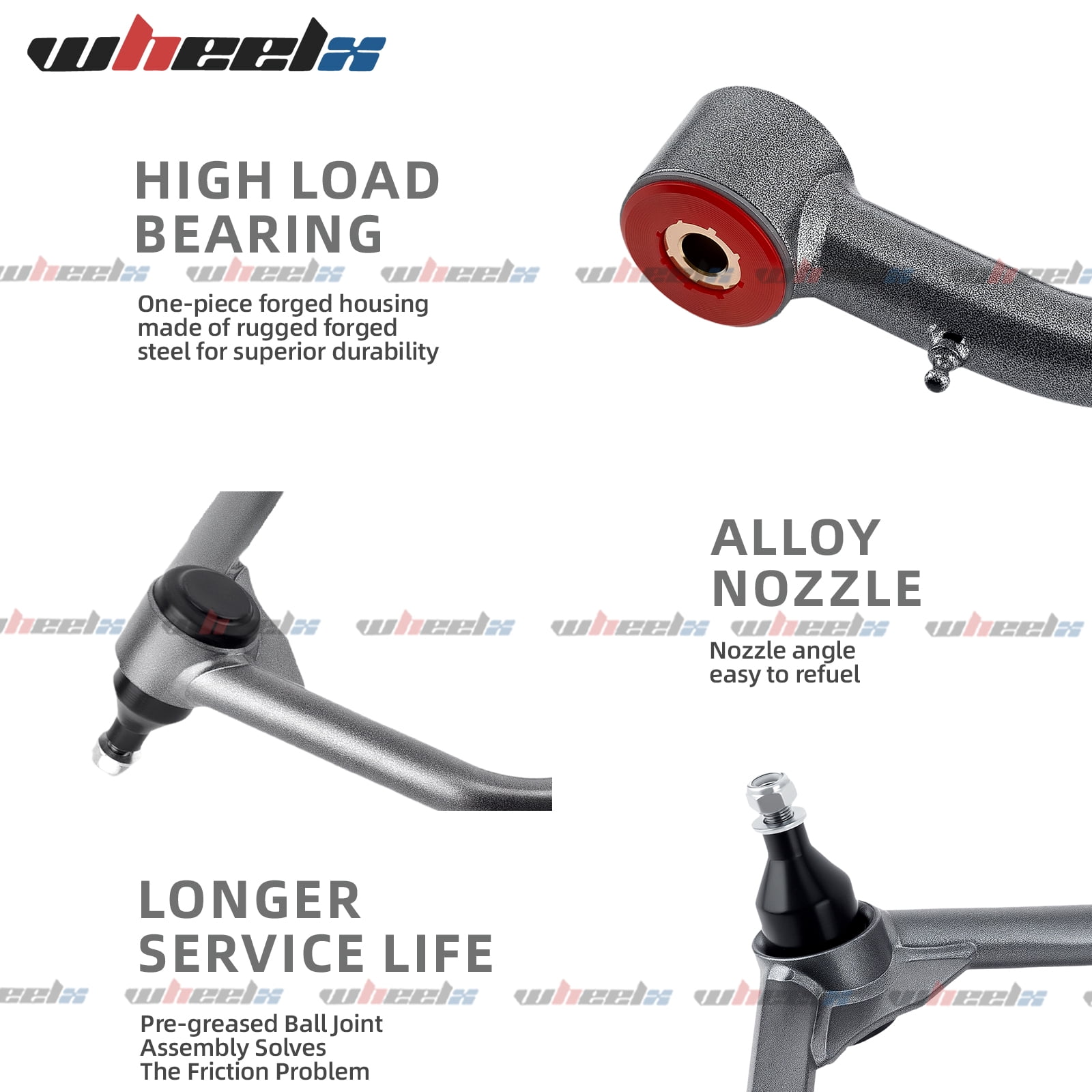 2Pcs 2-4" Lift Front Upper Control Arms Fits for 2009-2024 Dodge RAM 1500 4WD Control Arms Adjustable Suspension Control Arms with Ball Joint