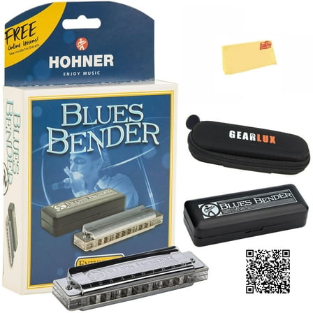 Hohner Blues Bender Harmonica - Key of C w/ Zip Pouch