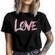 thumbnail image 3 of Camisetas para hombre, camisetas casuales de manga corta con texto "Te amo" para San Valentín, camisetas gráficas para hombre, 3 of 8