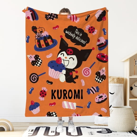 Kawaii Blanket Couch Bed Soft Cozy Kurom-i Lightweight Flannel Throw Blankets