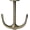 Bronze, variant on Anchor Shape Zinc Alloy Double Prong Ceiling Hooks, 4-Pack Under Shelf Coat Hooks Hanging Towel Robe Clothes Cap Bathroom Kitchen Cabinet Garage Use (Bronze)