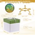 thumbnail image 2 of Esfera de cristal de 2.36 pulgadas con soporte, bola decorativa agrietada, pisapapeles con caja de regalo para decoración del hogar, 2 of 6