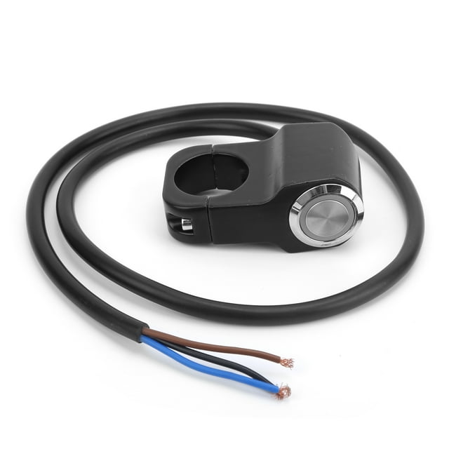 Motorcycle Handlebar Switch, Aluminium Alloy Handlebar Switch 22Mm/7/8In Handlebar Universal With Reset Lock For 12V Motorcycles Atvs For Electric Bicycles Utvs Blue Light,Red
