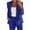 ZQR1-Blue, variant on Women's Blazers for Work Professional Cropped Blazer Long Sleeve One Button Open Front Cardigan Solid Suit Work Office Lightweight Jacket