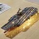 thumbnail image 4 of 1/1000 Kits de modelo de portaaviones juego de rompecabezas de Metal 3D decoración de escritorio para oficina, juguete de barco de de, 4 of 9