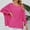 Hot Pink, variant on Idoravan Long Sleeve Shirts for Women Fashion Womens Tops Solid Long Sleeve Round Neck Blouse Shirt T-Shirt Tops