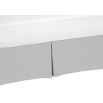 Solid Grey Crib Bed Skirt