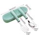 thumbnail image 5 of Juego de cuchara y tenedor infantil de acero inoxidable 304 para utensilios de cocina, 5 of 9