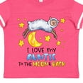 thumbnail image 4 of Inktastic I Love My Auntie to the Moon and Back Cute Sheep Boys or Girls Toddler T-Shirt, 4 of 5