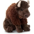 thumbnail image 6 of The Petting Zoo Bison Stuffed Animal, Gifts for Kids, Wild Onez Zoo Animals, Sitting Bison Plush Toy 12 inches, 6 of 7