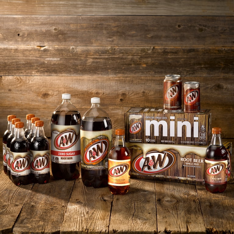 A&W Root Beer Soda Pop, 20 fl oz Bottle - Walmart.com